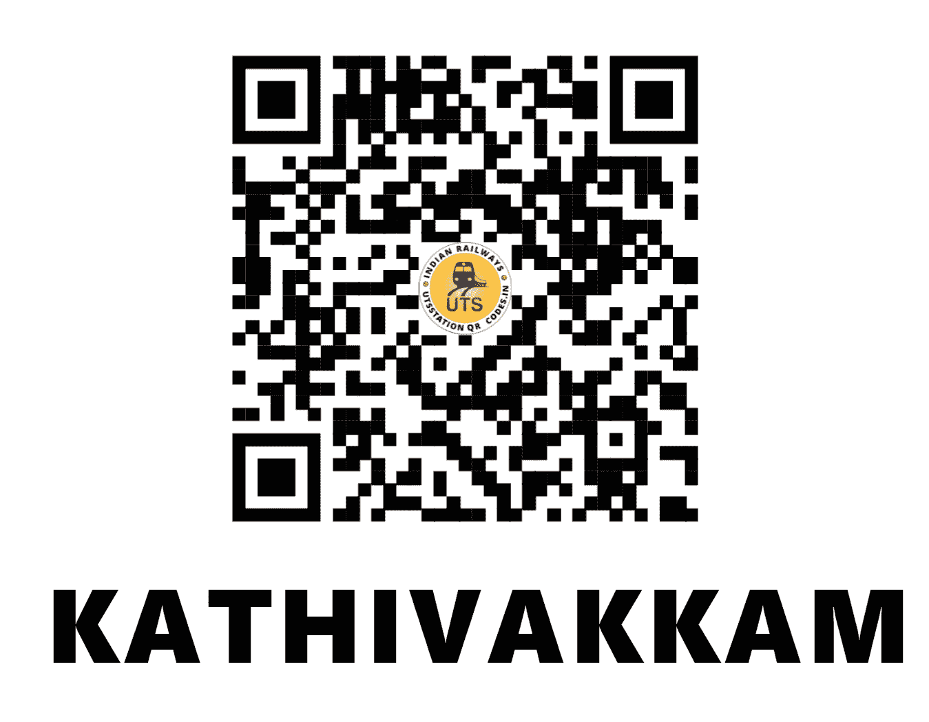 UTS QR Code for KATHIVAKKAM - KAVM (SR - TAMIL NADU)